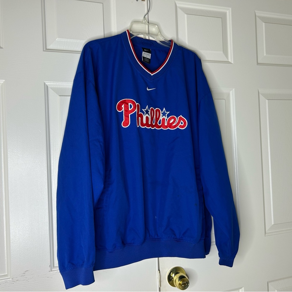 Nike Royal Blue Shirt with Red and White Trim